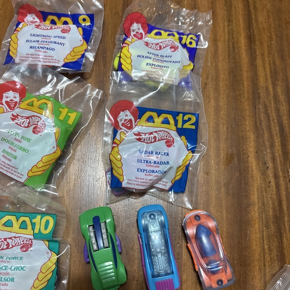Hot wheels  Happy Meal Toys McDonald's Lot Of 12 1995 - Picture 2 of 8